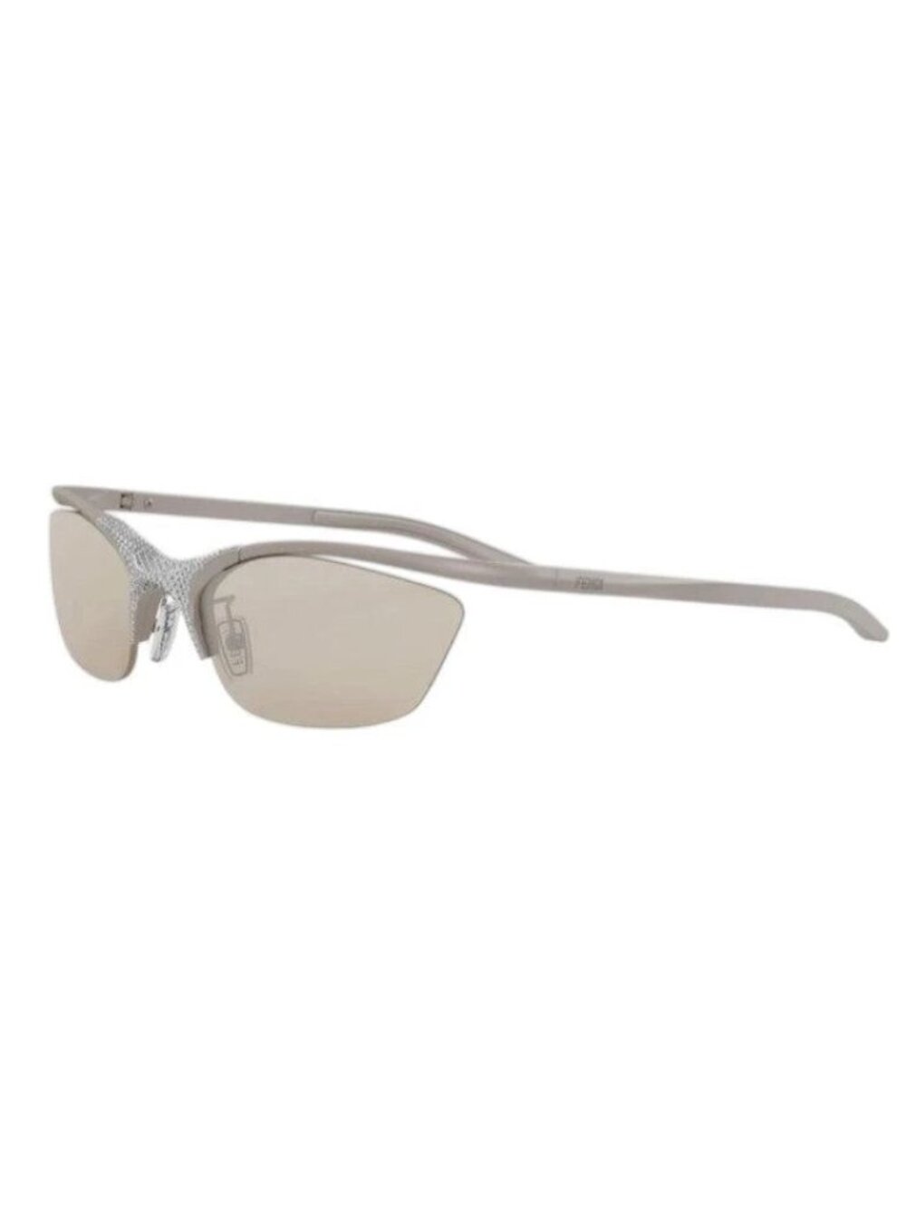 Fendi FE40176U 46G Metal Women Sunglasses With Stones NEW